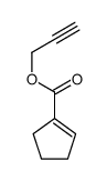 (9ci)-1-环戊烯-1-羧酸,2-丙炔酯结构式