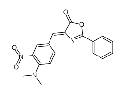 4-(4'-dimethylamino-3'-nitro)benzylidene-2-phenyloxazolin-5-one结构式