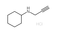 N-prop-2-ynylcyclohexanamine,hydrochloride结构式