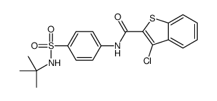 Benzo[b]thiophene-2-carboxamide, 3-chloro-N-[4-[[(1,1-dimethylethyl)amino]sulfonyl]phenyl]- (9CI) picture