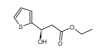 (R)-ethyl 3-hydroxy-3-(thiophen-2-yl)propanoate结构式