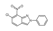 6-chloro-7-nitro-2-phenylindazole结构式