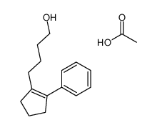 acetic acid,4-(2-phenylcyclopenten-1-yl)butan-1-ol Structure