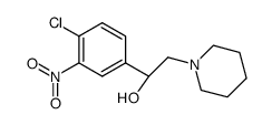 1-(4-chloro-3-nitro-phenyl)-2-piperidin-1-yl-ethanol结构式
