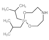 4H-1,3,6,2-Dioxazastannocine,tetrahydro-2,2-bis(2-methylpropyl)-结构式