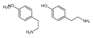 4-(2-aminoethyl)phenol,hydrate结构式