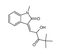 3-(2-hydroxy-4,4-dimethyl-3-oxo-pentylidene)-1-methyl-1,3-dihydro-indol-2-one结构式