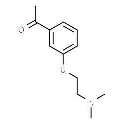 1-{3-[2-(Dimethylamino)ethoxy]phenyl}ethanone Structure