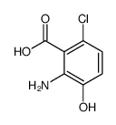 2-amino-6-chloro-3-hydroxybenzoic acid Structure
