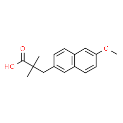 6-Methoxy-α,α-dimethyl-2-naphthalenepropionic acid Structure