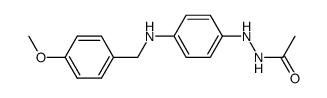 1-Acetyl-2-[4-(4-methoxybenzyl)aminophenyl]hydrazine结构式