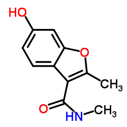 6-Hydroxy-N,2-dimethyl-1-benzofuran-3-carboxamide Structure