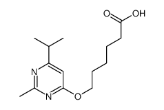 6-(2-methyl-6-propan-2-ylpyrimidin-4-yl)oxyhexanoic acid结构式
