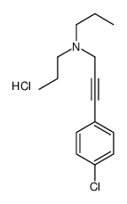 3-(4-chlorophenyl)-N,N-dipropylprop-2-yn-1-amine,hydrochloride Structure