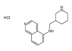 N-(piperidin-3-ylmethyl)isoquinolin-5-amine,hydrochloride Structure