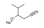 SODIUM 1-CYANO-3-METHYLBUTAN-2-OLATE结构式