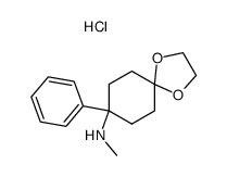 4-methylamino-4-phenylcyclohexanone, ethylene ketal hydrochloride结构式