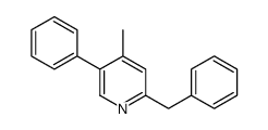 2-benzyl-4-methyl-5-phenylpyridine Structure