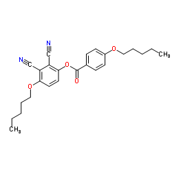 (2,3-dicyano-4-pentoxyphenyl) 4-pentoxybenzoate结构式