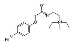 2-[[2-(4-chlorophenoxy)acetyl]amino]ethyl-diethyl-methylazanium,iodide Structure