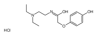N-[2-(diethylamino)ethyl]-2-(4-hydroxyphenoxy)acetamide,hydrochloride结构式