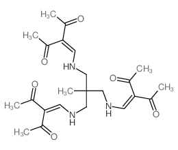 2,4-Pentanedione,3,3'-[[2-[[(2-acetyl-3-oxo-1-butenyl)amino]methyl]-2-methyl-1,3-propanediyl]bis(iminomethylidyne)]bis-(9CI) picture