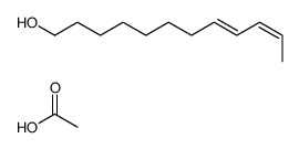 acetic acid,dodeca-8,10-dien-1-ol结构式