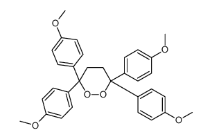 3,3,6,6-tetrakis(4-methoxyphenyl)dioxane Structure