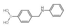 4-(苯基氨甲基)苯硼酸结构式