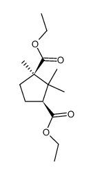 diethyl (1R,3S)-1,2,2-trimethylcyclopentane-1,3-dicarboxylate结构式
