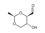 1,3-Dioxane-4-carboxaldehyde, 5-hydroxy-2-methyl-, (2R,4R,5R)- (9CI)结构式