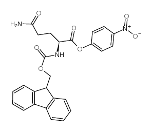 N-芴甲氧羰基-L-谷氨酰胺 4-硝基苯酯结构式