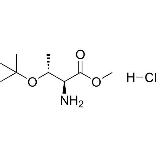 O-叔丁基-L-苏氨酸甲酯盐酸盐结构式