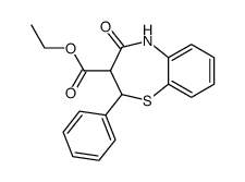 4-oxo-2-phenyl-2,3,4,5-tetrahydro-benzo[b][1,4]thiazepine-3-carboxylic acid ethyl ester Structure