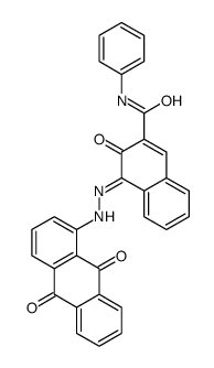 4-[(9,10-dihydro-9,10-dioxo-1-anthryl)azo]-3-hydroxy-N-phenylnaphthalene-2-carboxamide结构式