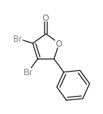 3,4-二溴-5-苯基-2(5H)-呋喃酮结构式