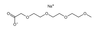 sodium 2,5,8,11-tetraoxatridecan-13-oate结构式