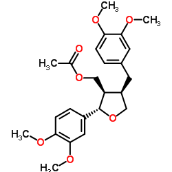 9-O-乙酰基-4,4'-二-O-甲基落叶松树脂醇结构式
