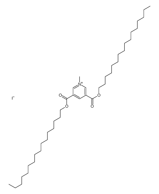 dihexadecyl 1-methylpyridin-1-ium-3,5-dicarboxylate,iodide Structure