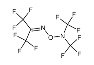 perfluoro(2,5-dimethyl-4-oxa-3,5-diazahex-2-ene)结构式