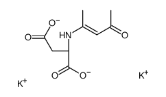 dipotassium N-(1-methyl-3-oxobut-1-enyl)-L-aspartate结构式