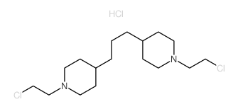 1-(2-chloroethyl)-4-[3-[1-(2-chloroethyl)-4-piperidyl]propyl]piperidine结构式