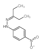 4-nitro-N-(pentan-3-ylideneamino)aniline Structure