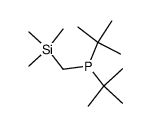 DI-tert-BUTYL(TRIMETHYLSILYLMETHYL)PHOSPHINE Structure