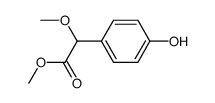 methyl α-methoxy-(p-hydroxyphenyl)acetate Structure