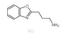 [3-(1,3-苯并噁唑-2-基)丙基]胺盐酸盐结构式