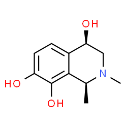 4,7,8-Isoquinolinetriol,1,2,3,4-tetrahydro-1,2-dimethyl-,cis-(9CI) Structure