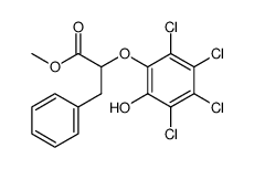(Benzyl)(2,3,4,5-tetrachlor-6-hydroxyphenyloxy)essigsaeure-methylester结构式