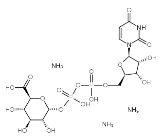 尿苷-5’ -二磷酸葡萄糖酸三胺盐结构式