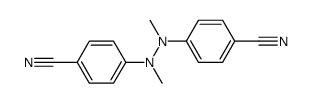 N,N'-dimethyl-N,N'-bis-(p-cyanophenyl)hydrazine Structure